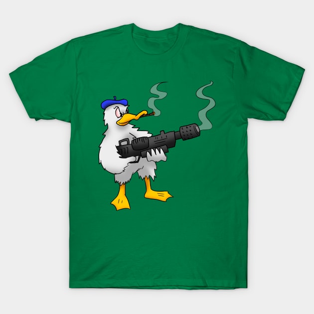 Killer Duck T-Shirt by MarceloMoretti90